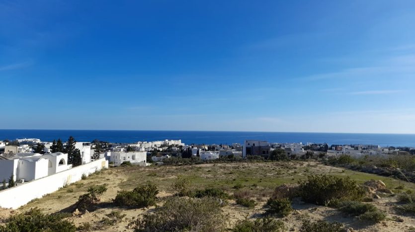 Terrain 800m² vue mer Hammamet